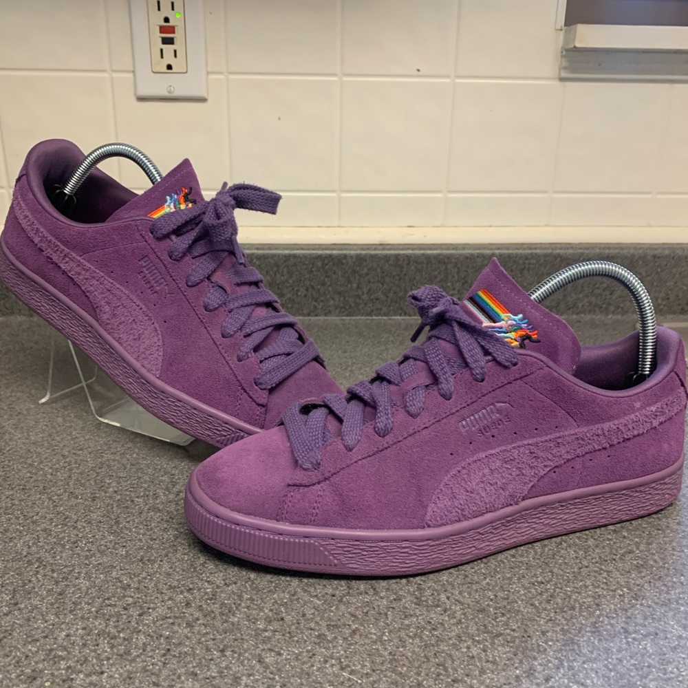 Puma Mens Suede Love Marathon Purple Shoes Men’s Size 9